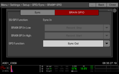 Ajustes MoCo BRAIN GPIO